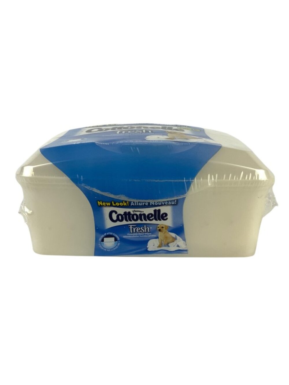 Cottonelle Fresh Flushable Wipes 42 ct Pop-Up Reusable Container Plain Beige